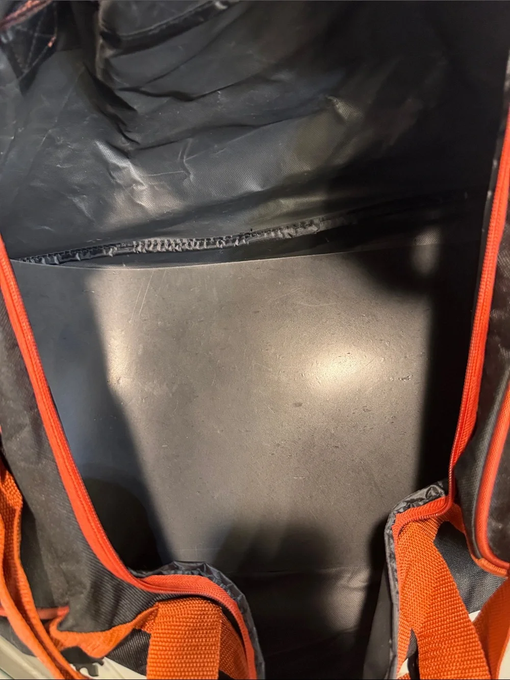 Harley-Davidson Black and Orange Logo Duffel Bag